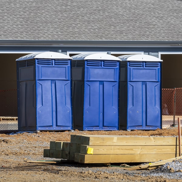 what is the expected delivery and pickup timeframe for the porta potties in Cement OK